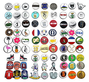 Custom Various Design Ball Markers Golf Accessory with Your Own Logo Magnetic Golf Ball Marker Metal